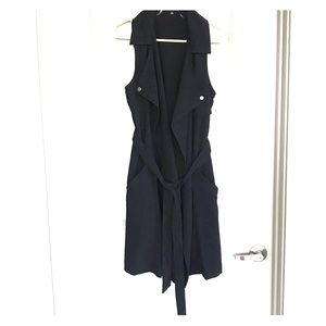 Staccato long black vest